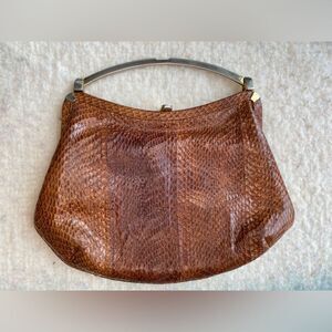 1960s Genuine Snake Skin Handbag